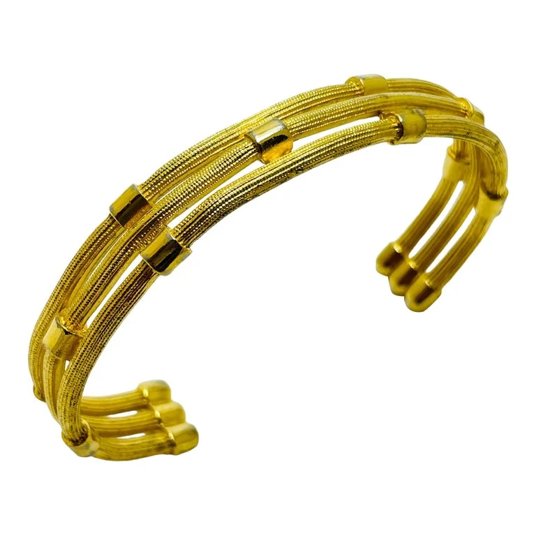 Vintage Gold-Tone Cuff Bracelet