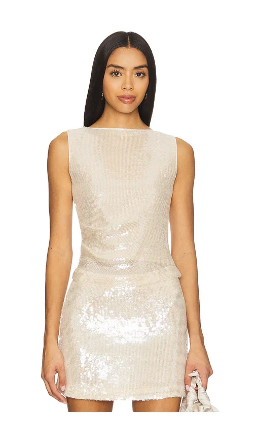 Elodie Reed Sequin Top Elodie the Label