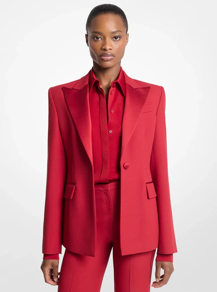 Georgie Double Crepe Sablé Blazer
