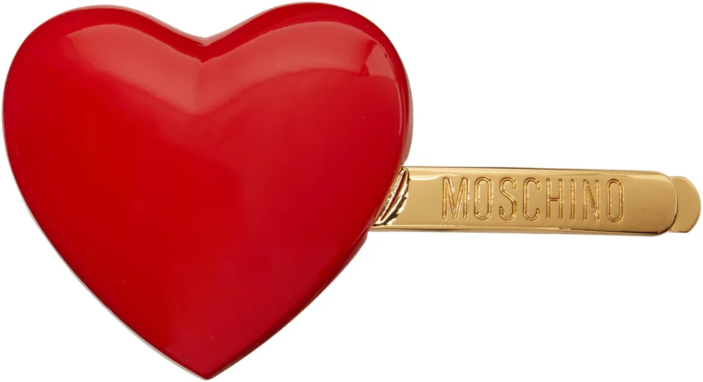 Red Heart Hair Clip