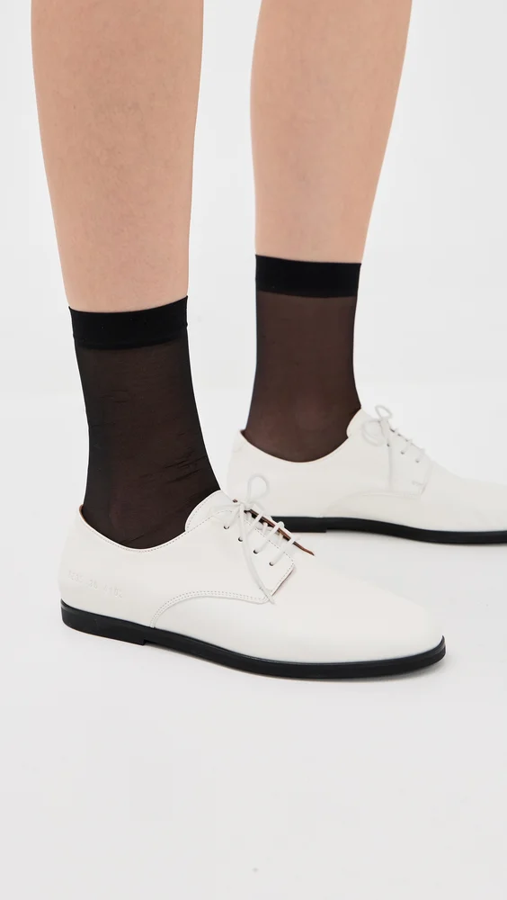 Soft Derby Shoes In Leather