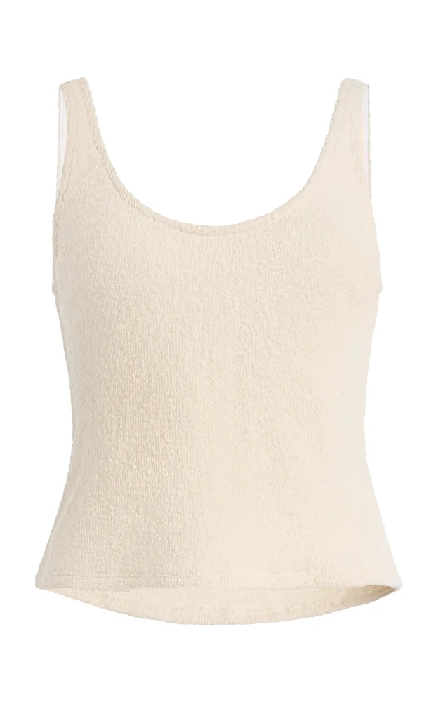 Round Neck Knit Tank Top