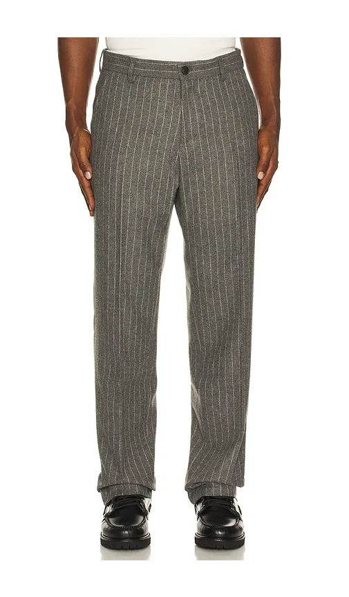 Como Pinstripe Mouline Slacks Les Deux