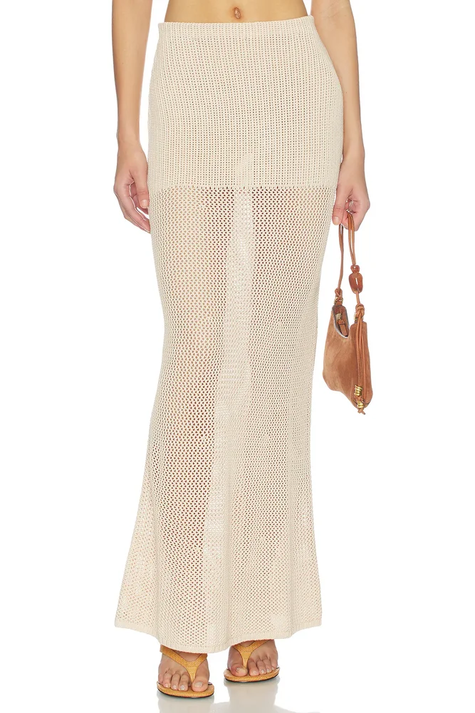 Emmalee Pointelle Maxi Skirt