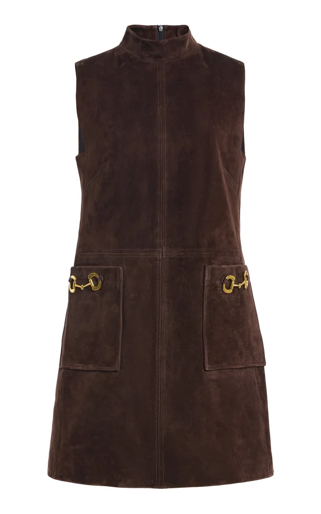 Areeva Lamb Suede Mini Dress
