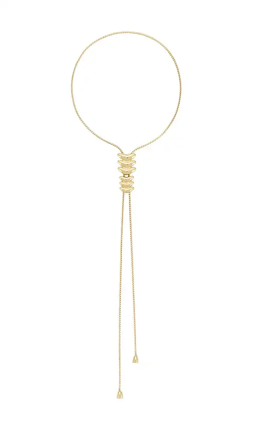 Metal Vortex Bolo Lariat Necklace Ettika