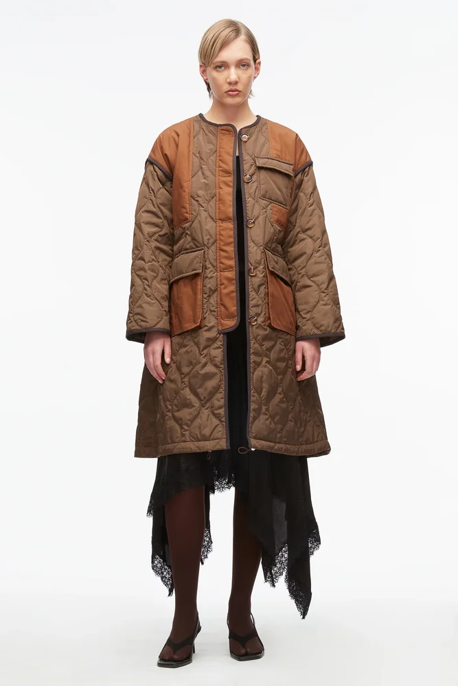 Quilted Nylon Liner Coat