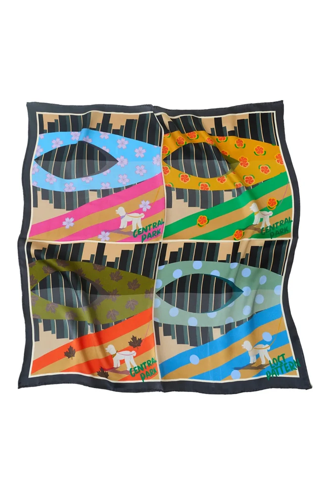Season in Park Silk Bandana