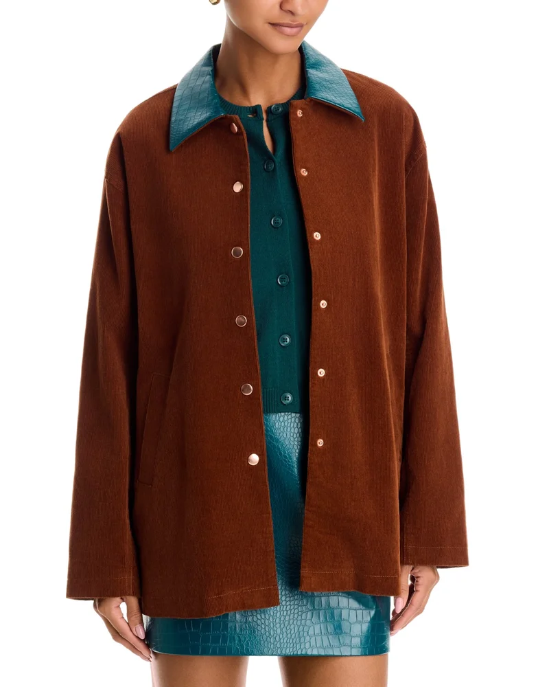 Casey Cotton Stretch Corduroy Coat