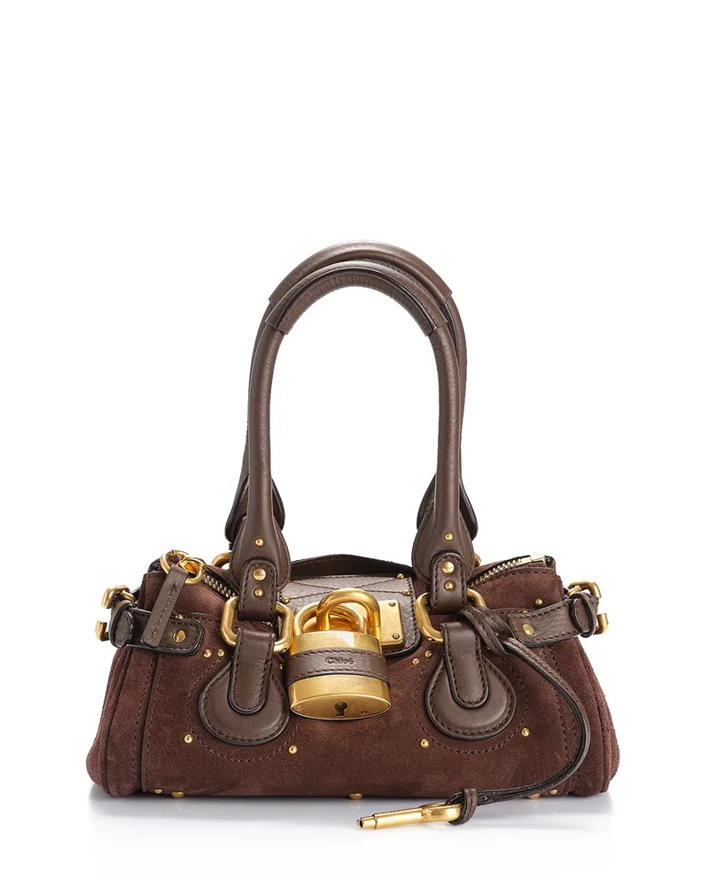 Paddington Small Suede Shoulder Bag