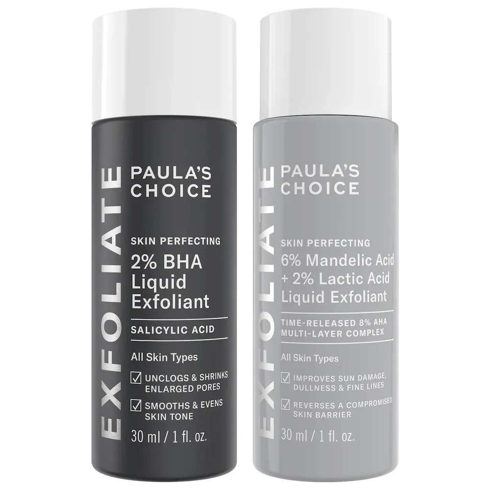 Mini Smooth + Brighten BHA/AHA Exfoliating Duo