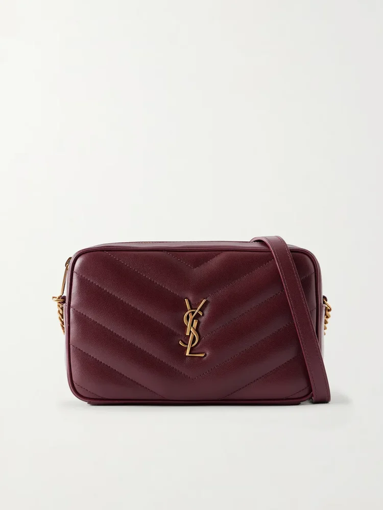 Loulou quilted textured-leather shoulder bag