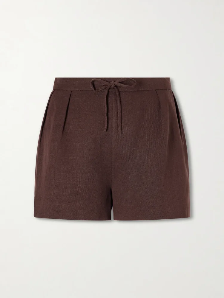 Mesa TENCEL™ lyocell and linen-blend shorts