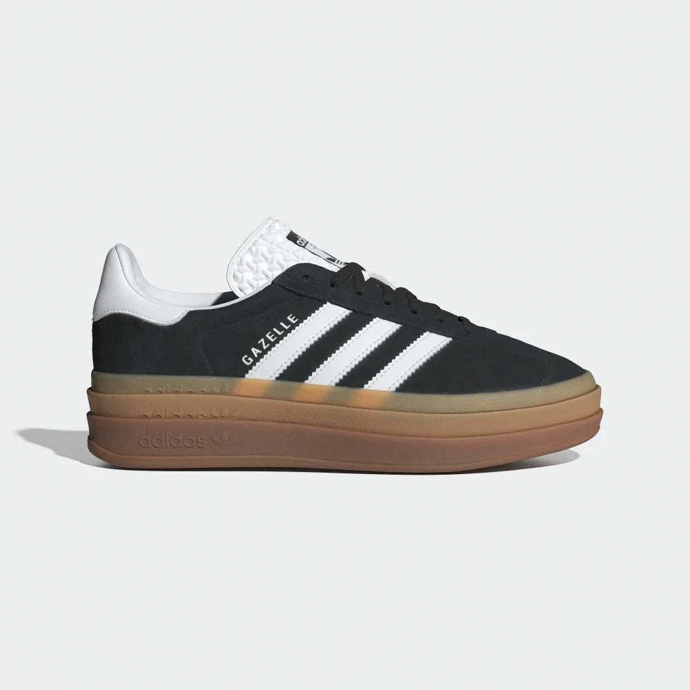 Gazelle Bold Shoes in Core Black/Cloud White/Cloud White