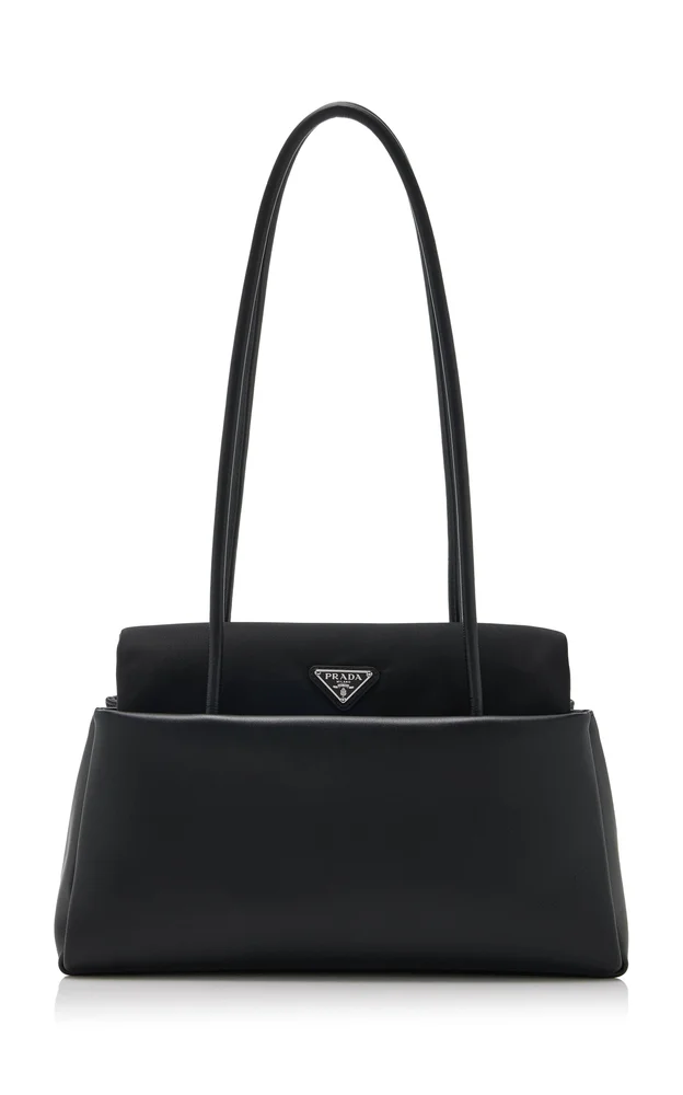 Passage Nylon and Leather Shoulder Bag