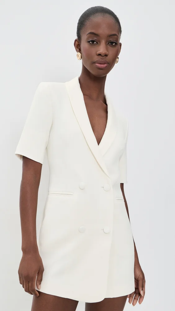Short Sleeve Blazer Dress