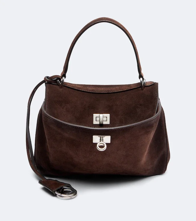 Rodeo Mini suede top-handle bag