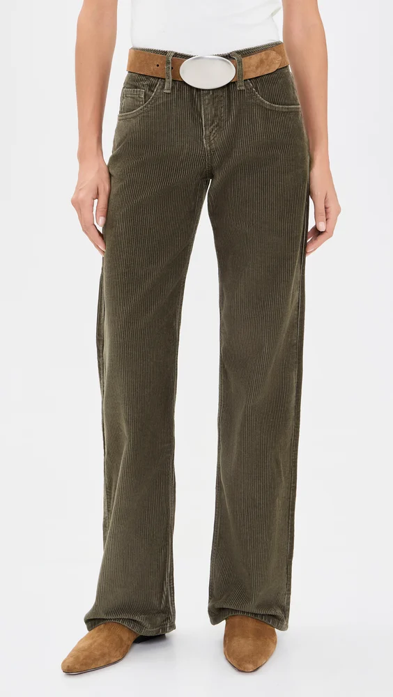 Low Loose Corduroy Pants