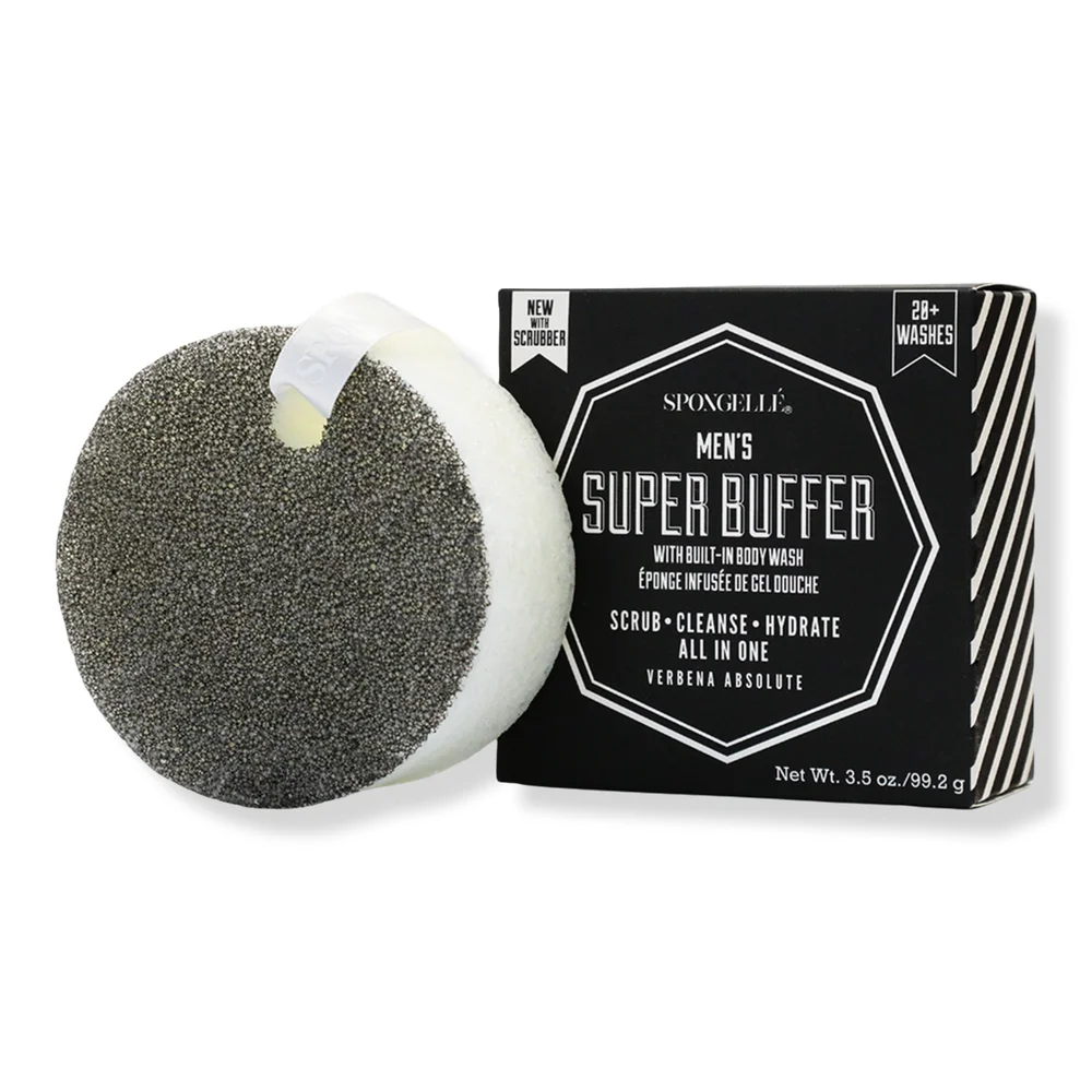 Super Buffer Verbena Absolute Men's Body Buffer | Body Wash Infused Buffer