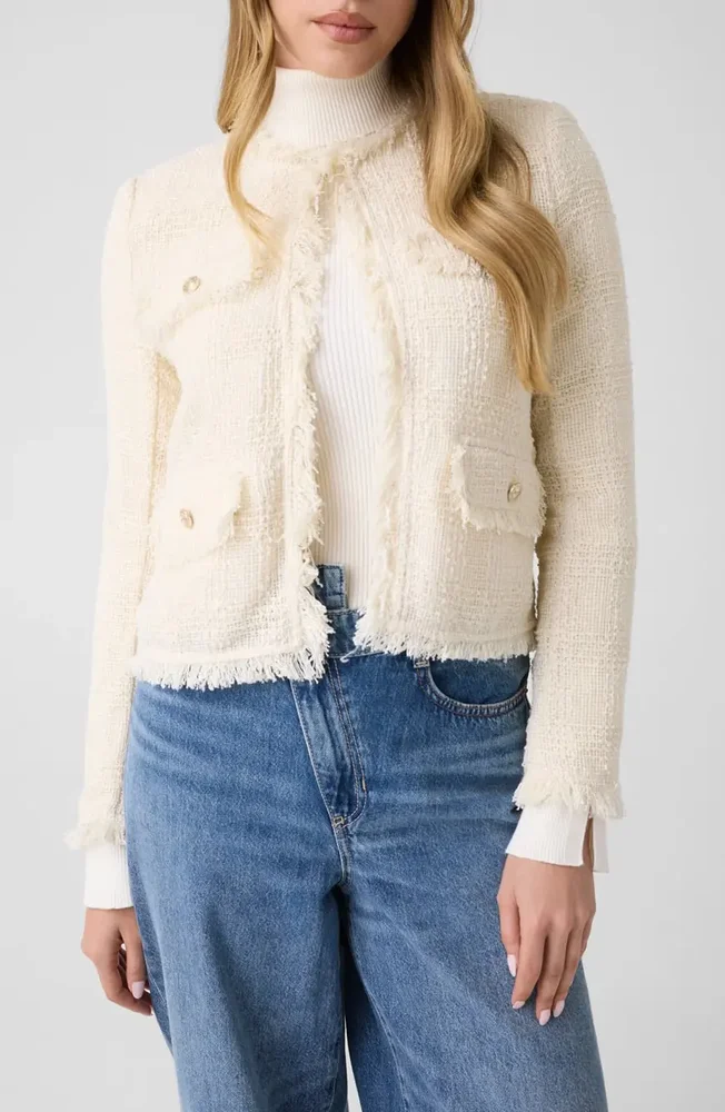 Jenny Fringed Tweed Jacket