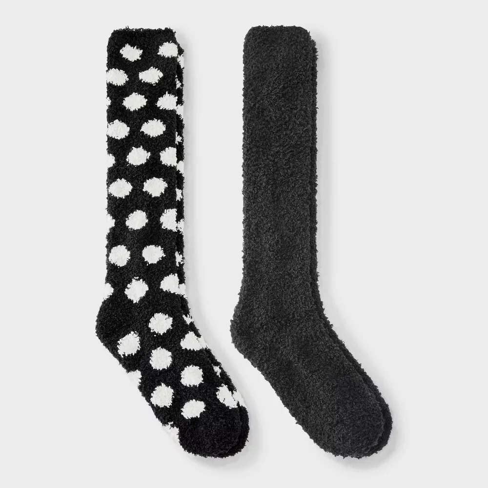 Dot 2pk Cozy Knee High Socks