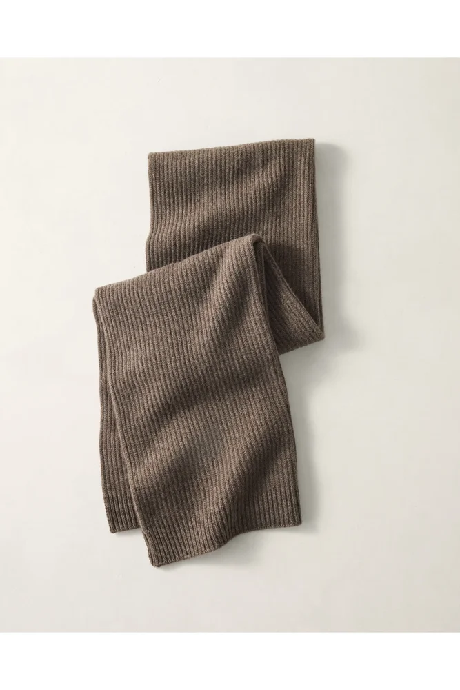 Cashmere Shaker Stitch Scarf