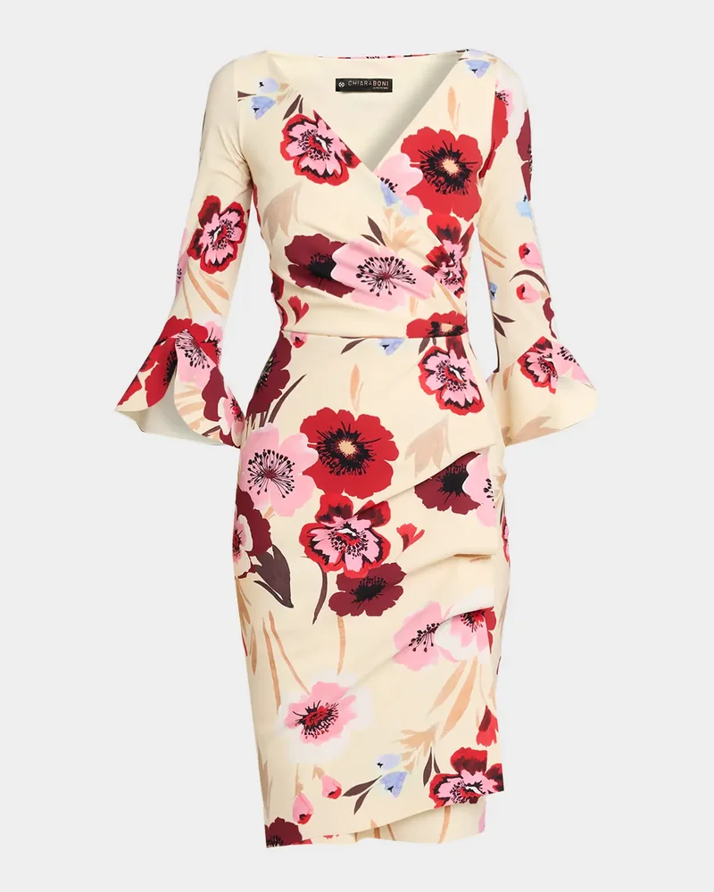 Triana Bodycon Floral-Print Dress