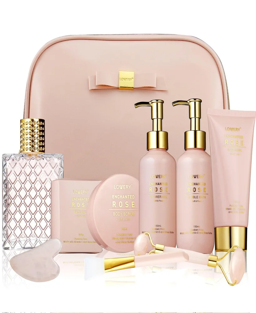 Enchanted Rose Bath and Body 11pc Spa Gift Set