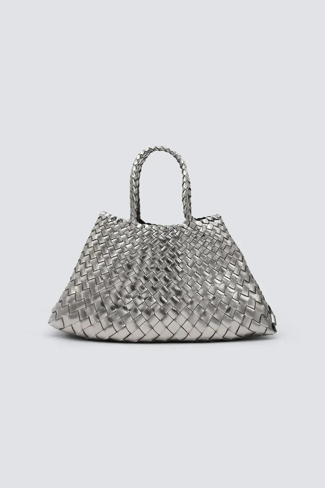 Santa Croce Small Woven Leather Bag