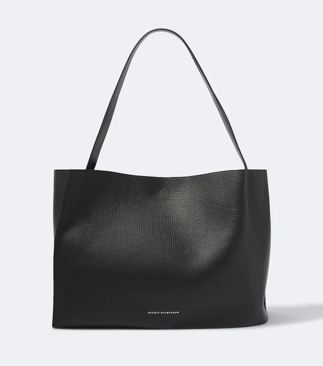 Doublet leather tote bag