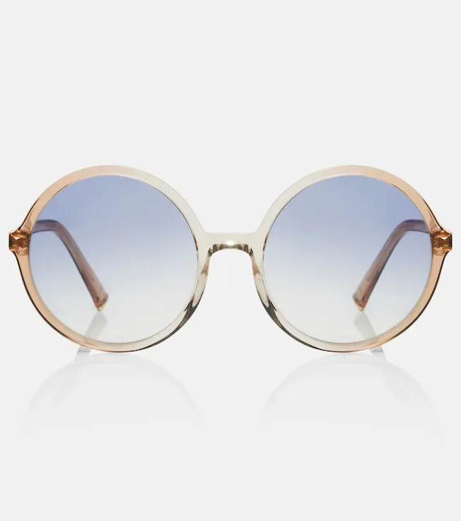 Logo round sunglasses