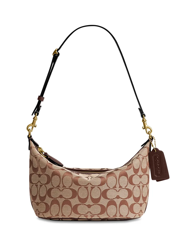 Demi Signature Jacquard Shoulder Bag