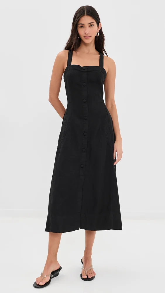 Danika Linen Midi Dress