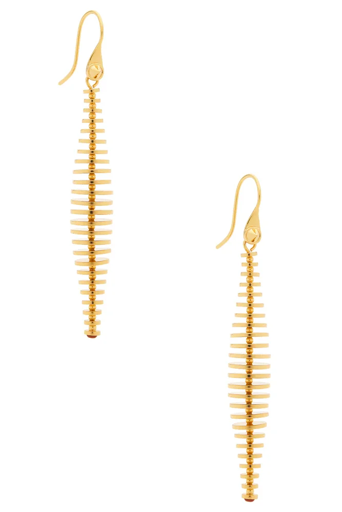 Discus Drop Earrings
