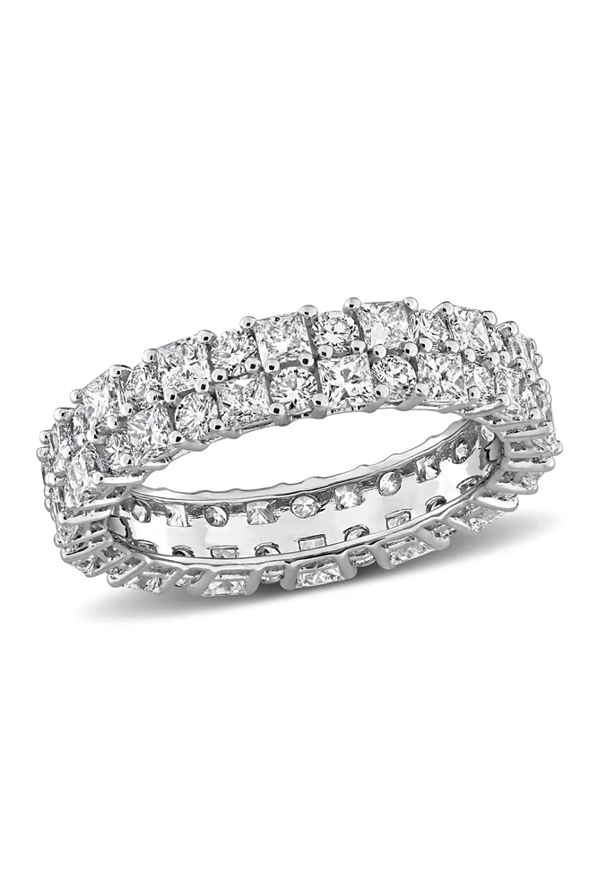 Lab Grown Diamond Double Row Eternity Band 14k