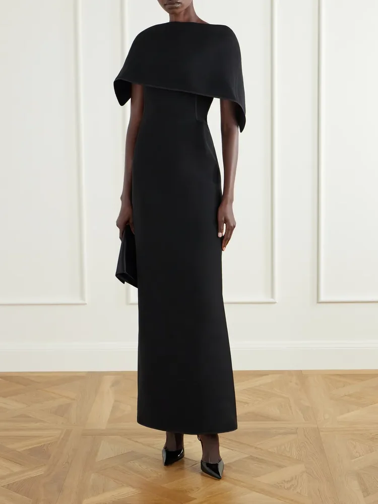 Prowess crepe gown