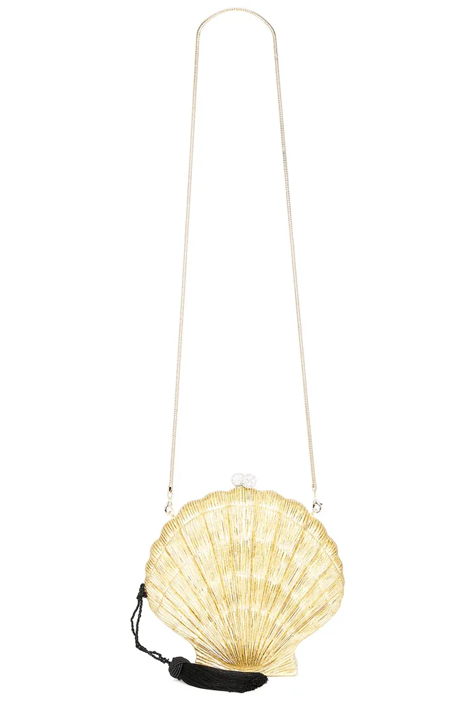 Le Sirenuse Scallop Seashell Evening Clutch