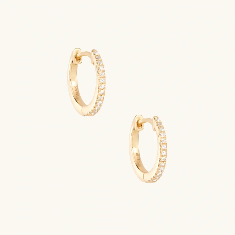 Fairy Light Diamond Hoop (Single)
