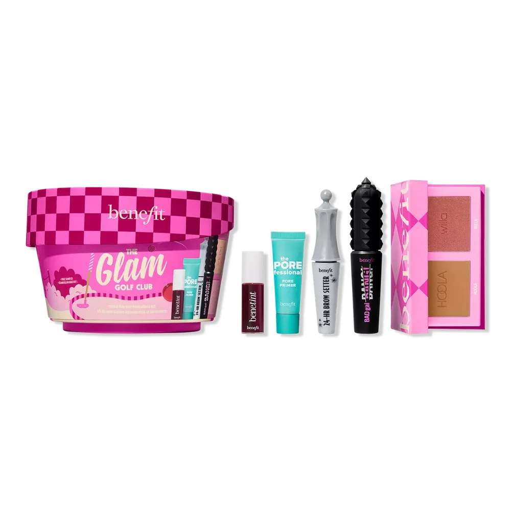 The Glam Golf Club Mini Full-Face Makeup Set