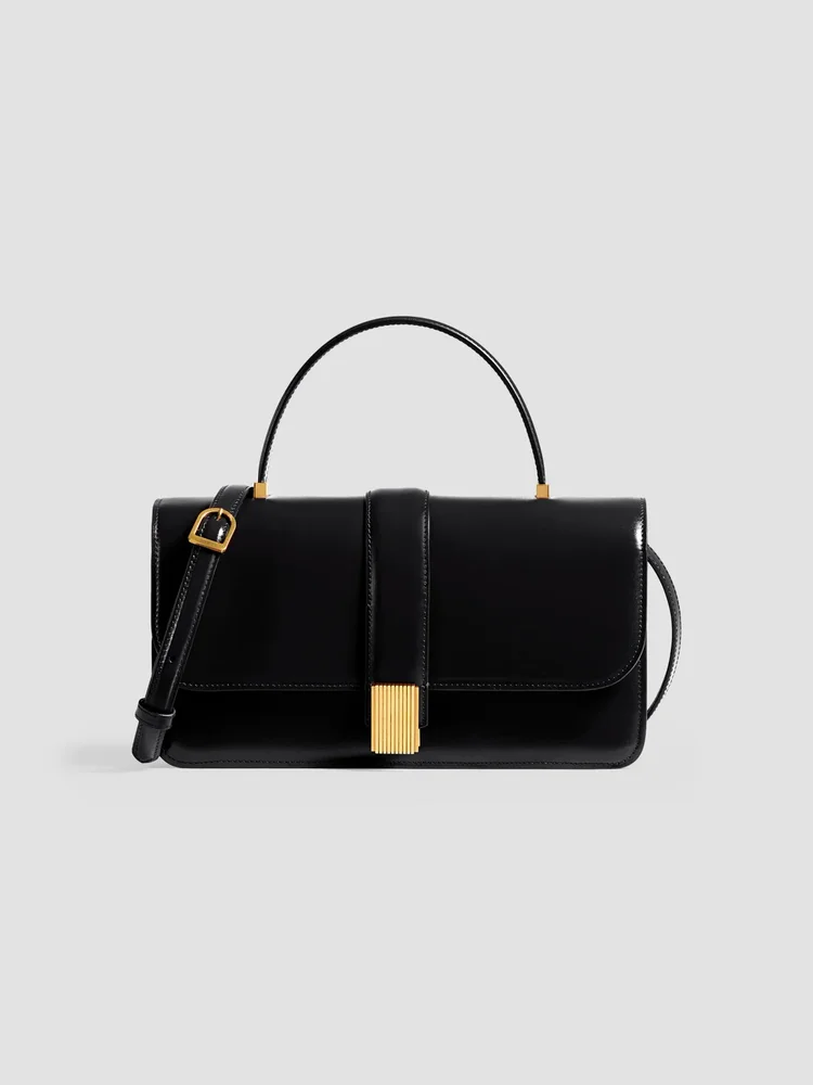 Blake Leather Top Handle Bag