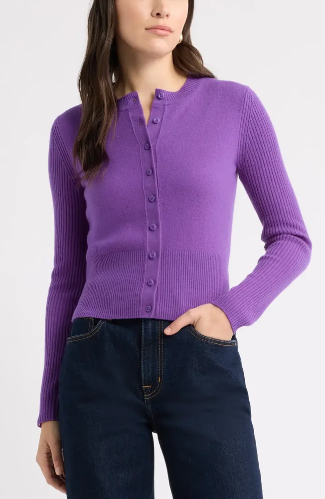 Wool & Cashmere Blend Cardigan