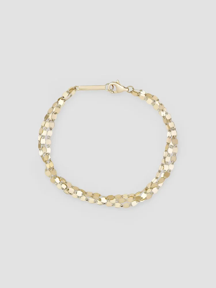 Malibu 14K Yellow Gold Triple-Chain Bracelet