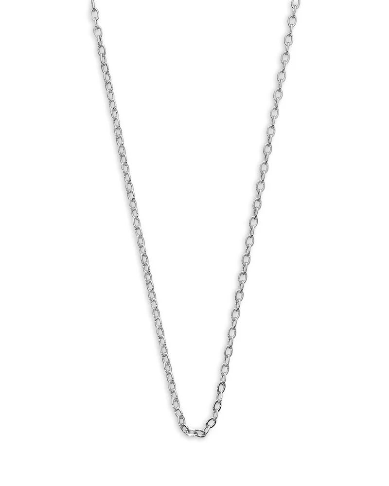 Sterling Silver Cable Chain Necklace, 18"