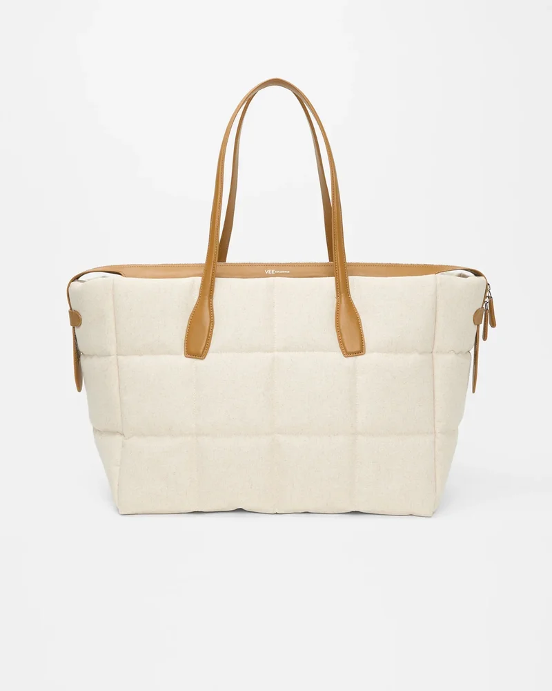 Tela Tote Large Natural Tan Canvas