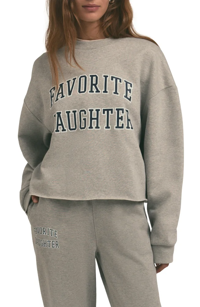 Cropped Collegiate Sweatshirt