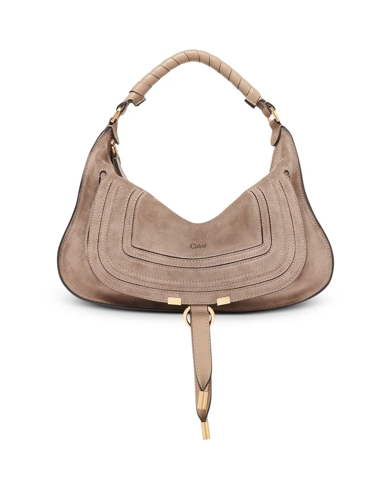 Marcie Small Suede Shoulder Bag