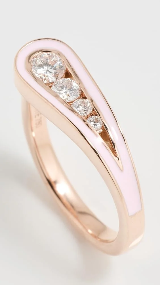 18k Rose Gold Daphne Pinky Ring