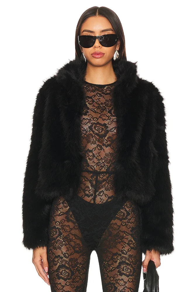 Faux Fox Fur Jacket