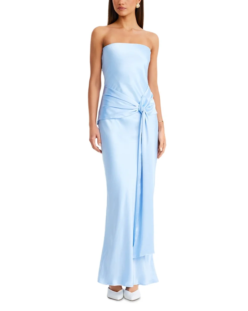 Angie Tie Front Maxi Dress