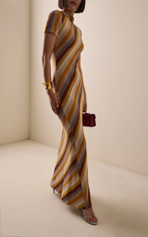 Allie Jewel-Detailed Knit Maxi Dress